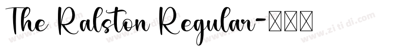 The Ralston Regular字体转换